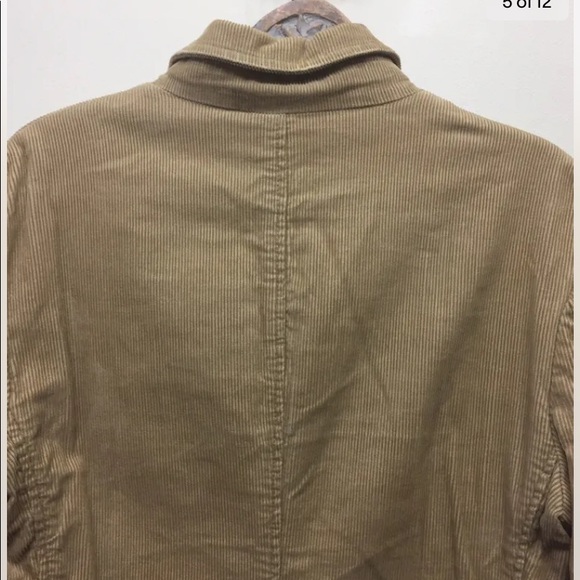 Guess Men’s Corduroy Sport Jacket Blazer Distressed Style Light Tan 2 Button M - Picture 8 of 12